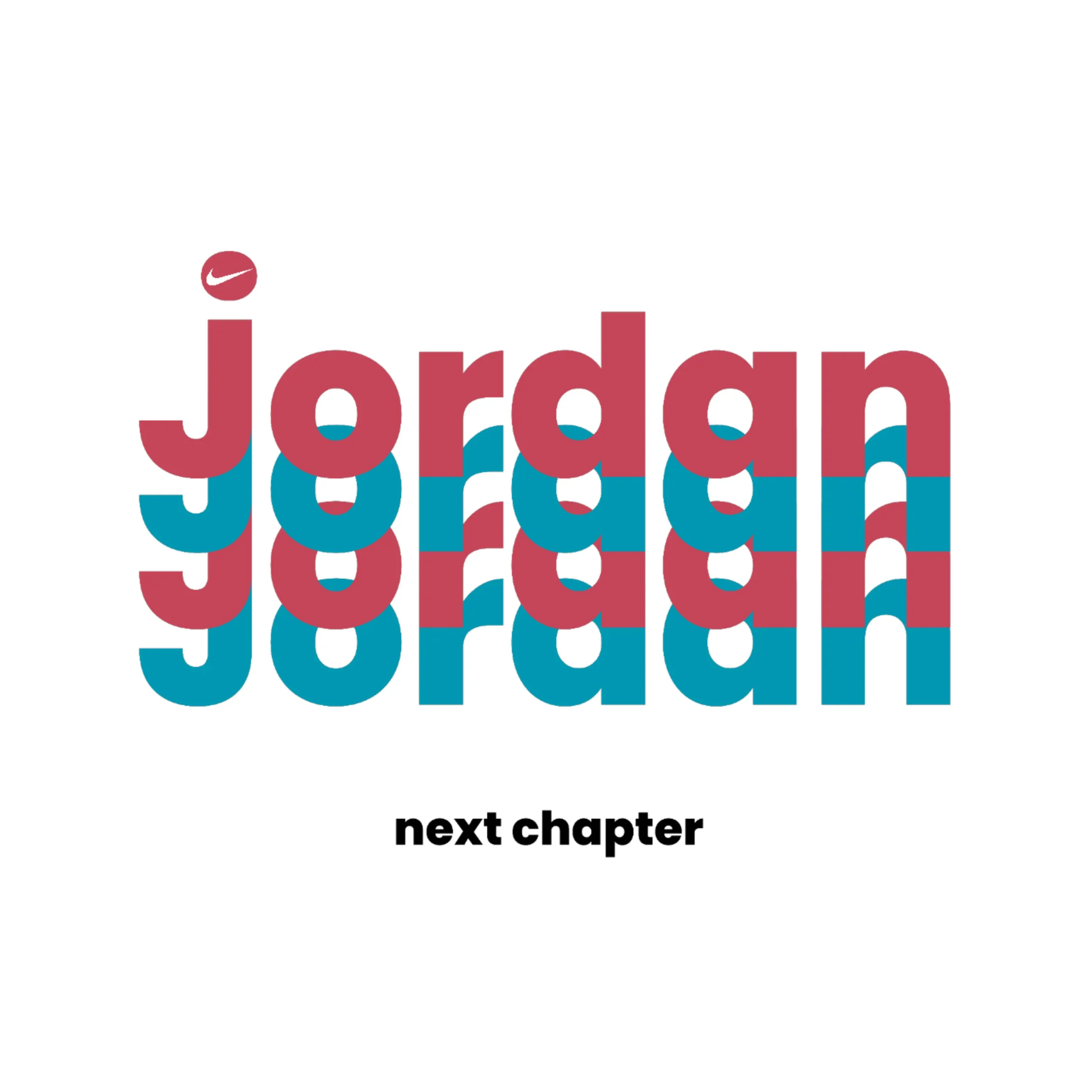 Air Jordan Next Chapter typographic artwork by Thirtee Five