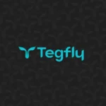 Tegfly company logo with abstract icon